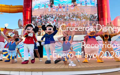Cruceros Disney recorridos Enero-Mayo 2028